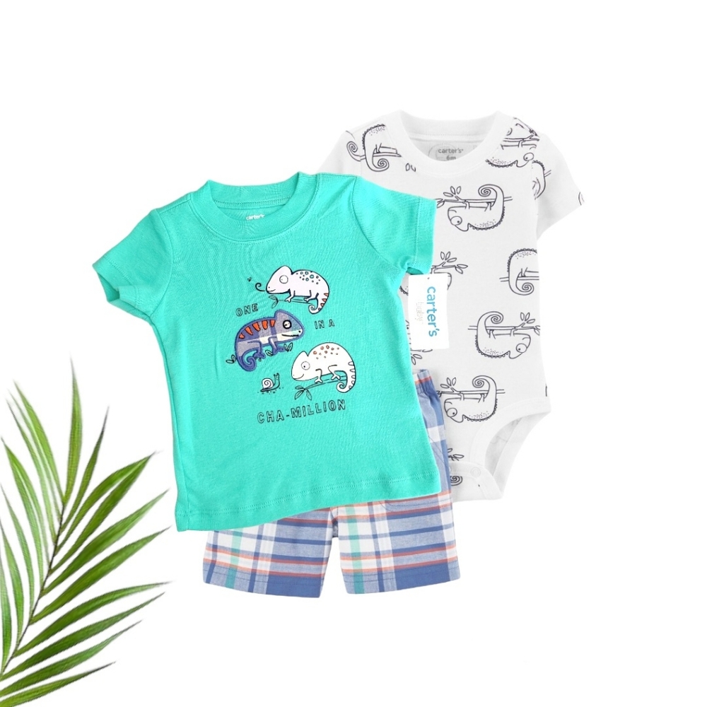 Baby Boy's Carter's Chameleon 3-Piece Set